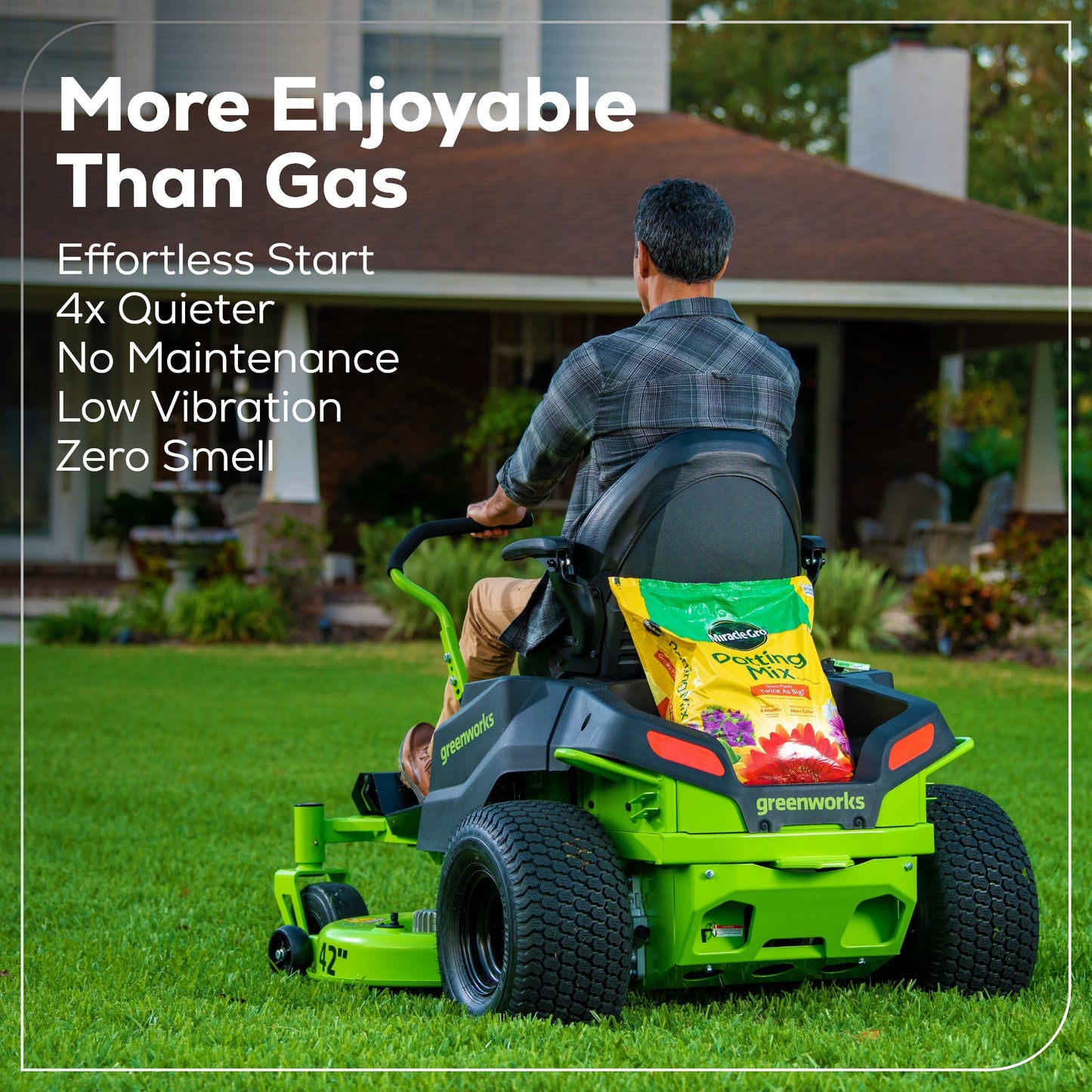 Greenworks RENEWED 80V 42" Cordless Battery CrossoverZ Zero Turn Lawn Mower w/ (6) 5.0Ah Batteries & Chargers