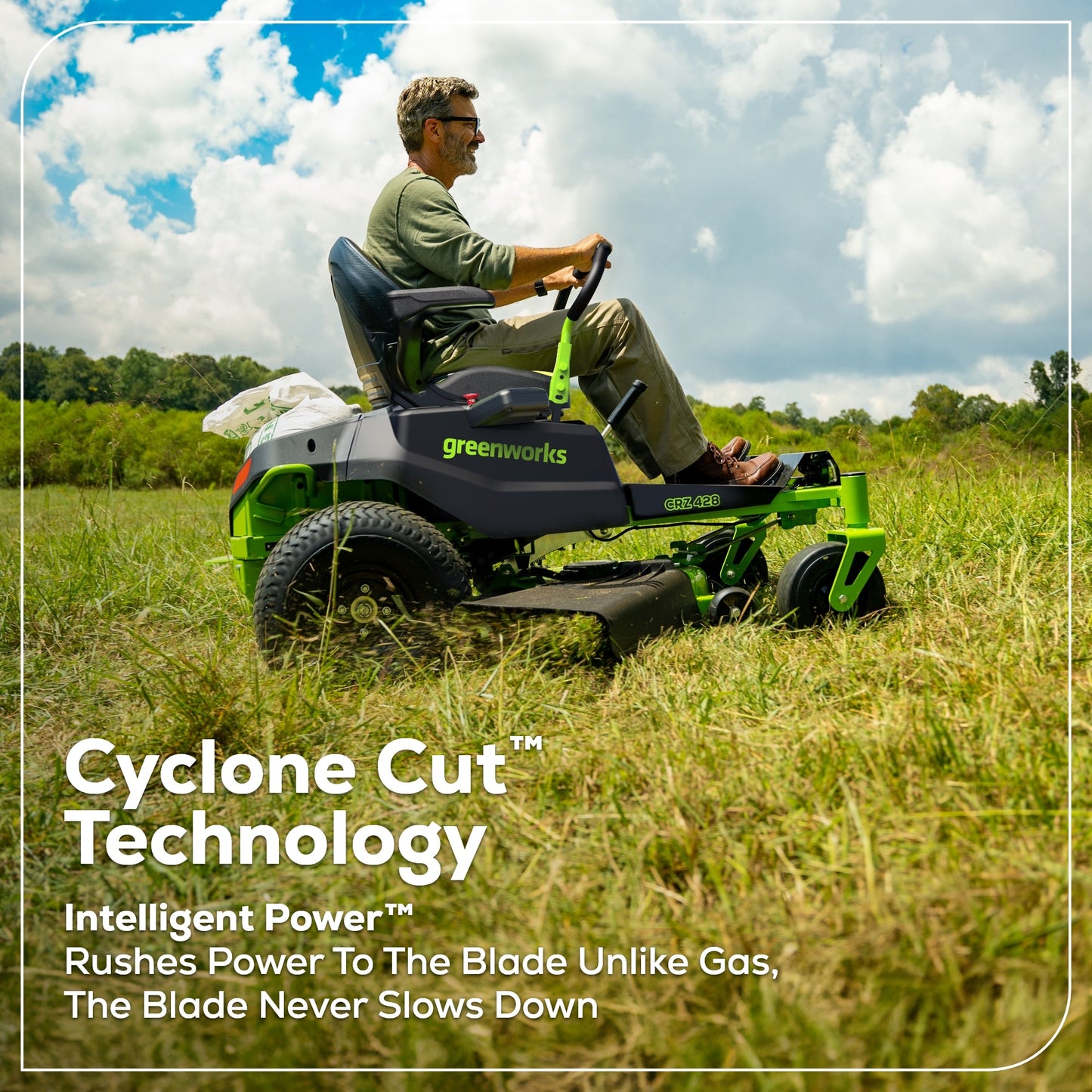 Greenworks RENEWED 80V 42" Cordless Battery CrossoverZ Zero Turn Lawn Mower w/ (6) 5.0Ah Batteries & Chargers