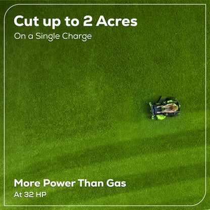 Greenworks RENEWED 80V 42" Cordless Battery CrossoverZ Zero Turn Lawn Mower w/ (6) 5.0Ah Batteries & Chargers
