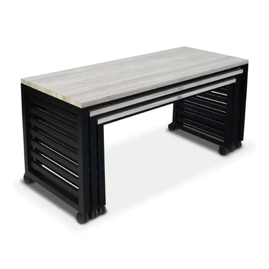 Forbes Industries 7435 30" Fiji Series Executive Nesting Tables - Set of 3 Tables with Powder Epoxy Painted Steel Farmes - 7435
