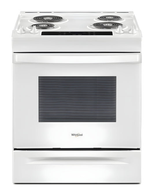 WHIRLPOOL WEC310S0LW 4.8 Cu. Ft. Whirlpool® Electric Range with Frozen Bake™ Technology - WEC310S0LW-KT