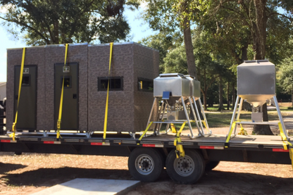 Big Dogg Deer Blinds Aluminum and Insulated Deer Blinds 6' X 6' Elevated with 5' Base, Stairs, Porch & Railings Big Dogg - BD6X65BSPR