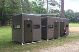 Big Dogg Deer Blinds Aluminum and Insulated Deer Blinds 6' X 6' Elevated with 5' Base, Stairs, Porch & Railings Big Dogg - BD6X65BSPR
