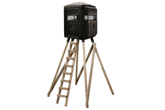 Advantage Hunting 2-Person Elevated Blind Whitetail With 10' Galvanized QP Kit - 503580