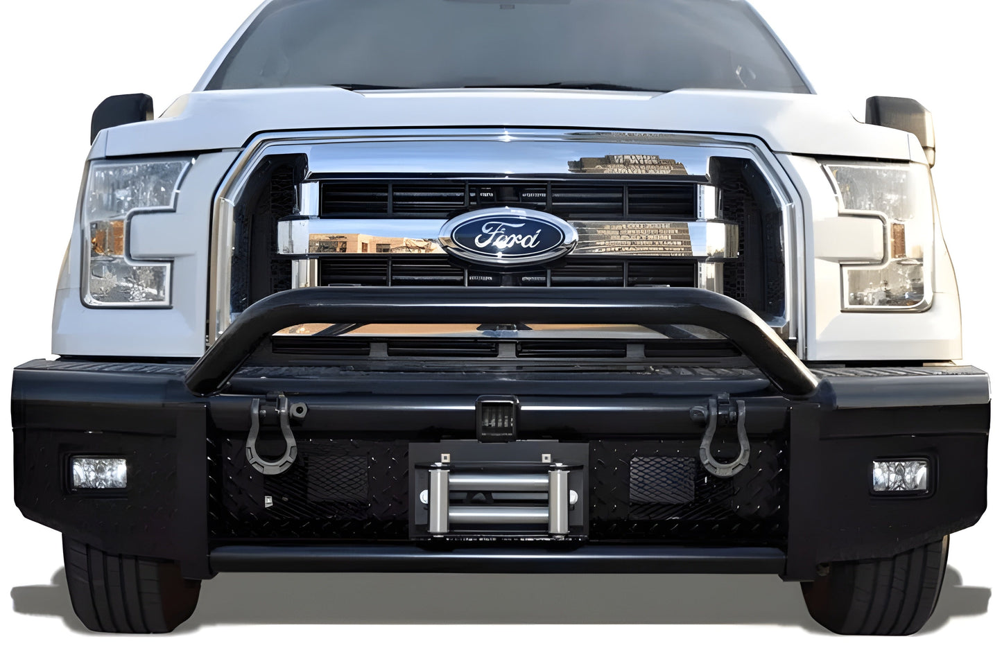 Steelcraft Ford F150 2018-2020 HD Bullnose Front Bumper Winch Ready With Hoop - 55-11420