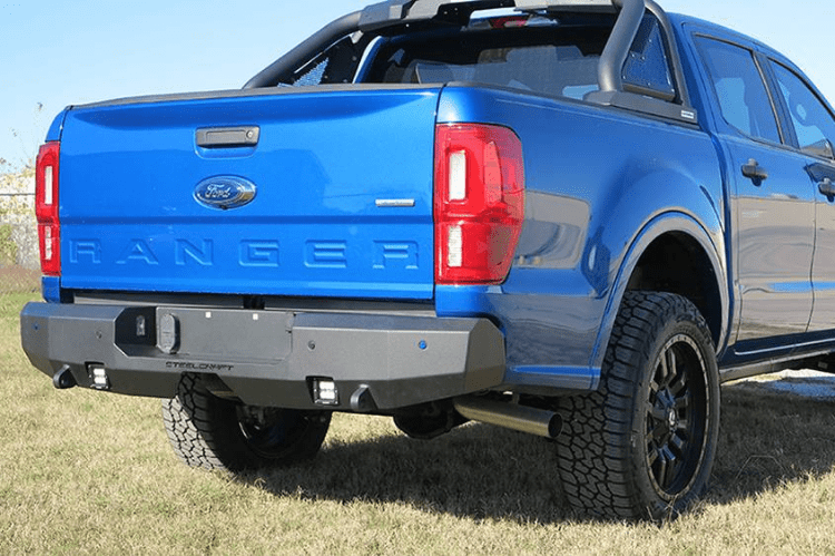 Steelcraft Ford Ranger 2019-2023 Fortis Rear Bumper Fine Textured Black - 76-21340