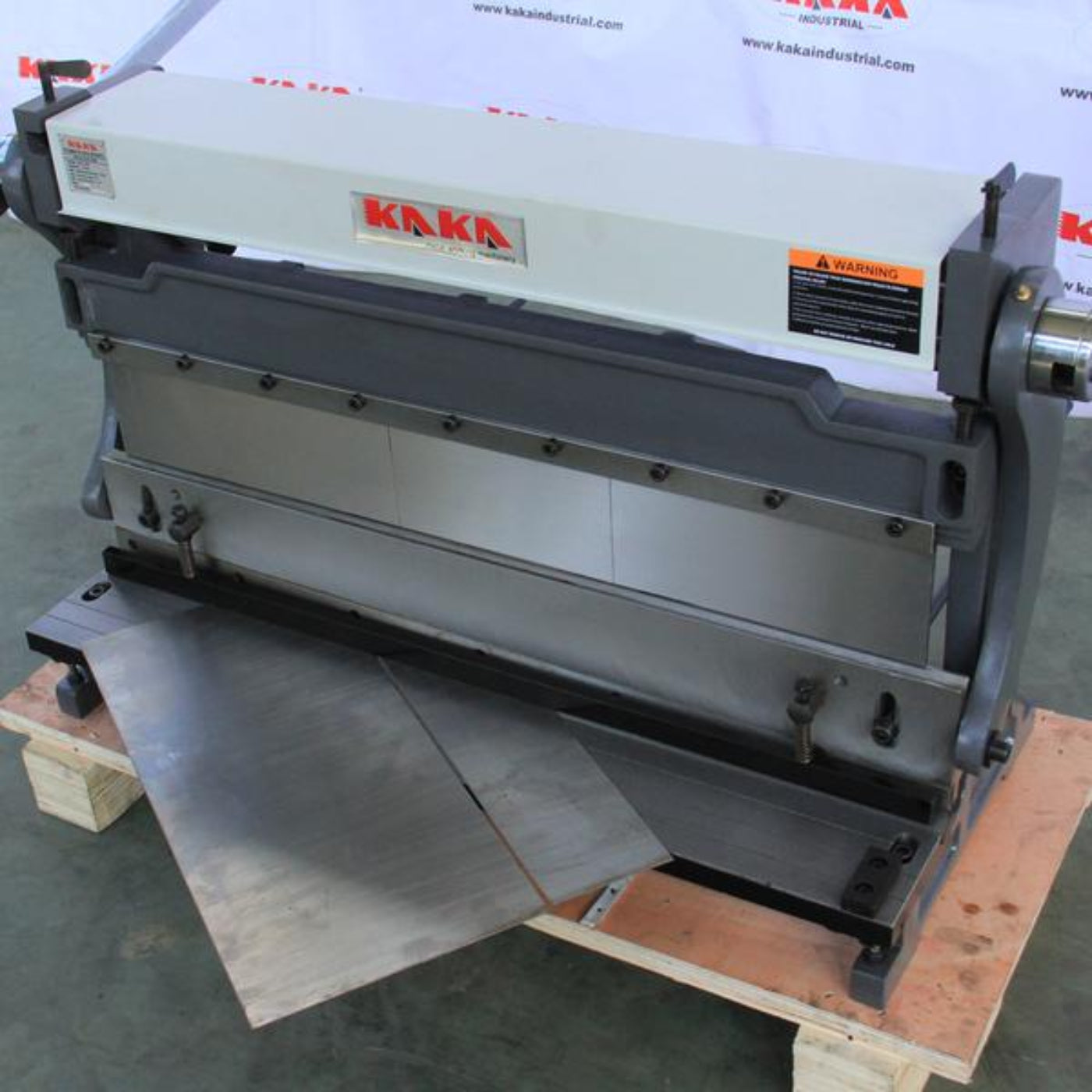 KAKA Industrial Sheet Metal Brake, 30 inch Shear and Slip Roll Combo 3-in-1 | 20-Gauge Capacity Heavy Duty Bending Machine with Back Gauge and Segment Fingers for Metal Fabrication - 171003