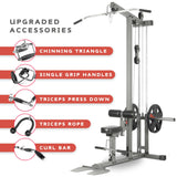 XMark Lat Pull-Down Machine with Upgraded Accessory Kit - XM-7618-UPGRADED - Backyard Provider