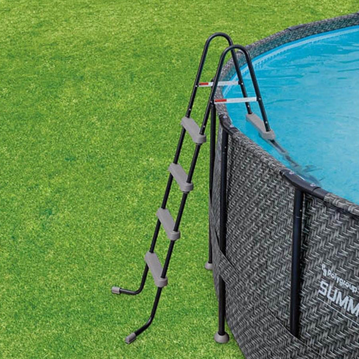 Summer Waves Elite 16ft x 48in Above Ground Frame Swimming Pool Set with Pump - 77122