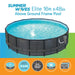 Summer Waves Elite 16ft x 48in Above Ground Frame Swimming Pool Set with Pump - 77122