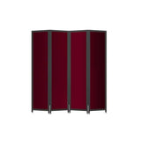 Forbes Industries 7850 1" Loft Series Mobile Partition Essentials, 4 Double-Sided Hinged Panels - 7850