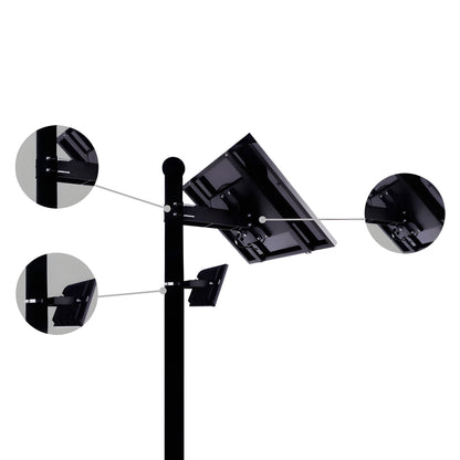 AVS Energy Solar LED Flood Light 50 Watt 7000 Lumens 5000K  - AVS-BLK-50W