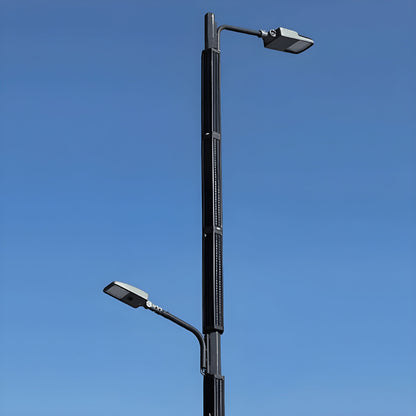 AVS Energy Solar LED Street Light 80 Watt 10800 Lumens 5000K | Smart Street Light Built In Bluetooth | All in One SE Street Light - AVS-CYS-80W