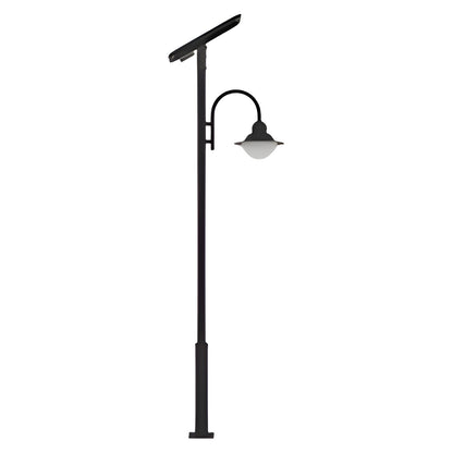 AVS Energy Solar Street Pole Light 40 Watt 6000 Lumens 5000K Black Housing Pathway Lighting Garden Light Solar Post Top CAPE Light - AVS-CAPE-40W