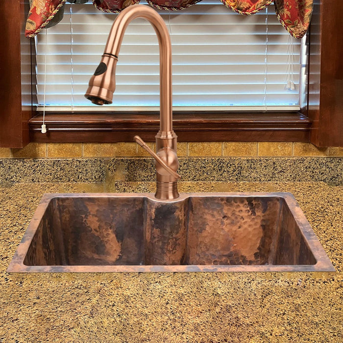 Akicon Equal Bowl Undermount Copper Kitchen Sink - AKS510-C