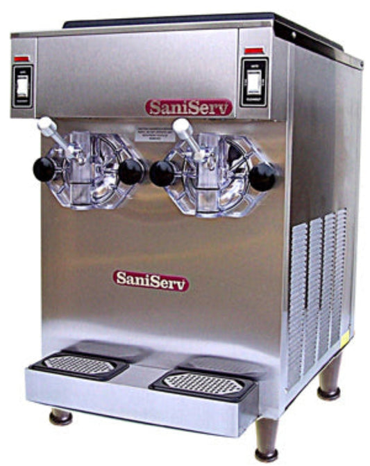 SaniServ 798 | 20" Wide 28 Qt. Air-Cooled Double Hopper Countertop Frozen Drink Machine - SAN-798