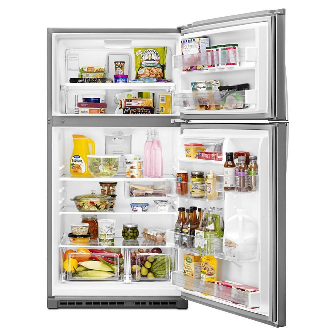 WHIRLPOOL 33-inch Wide Top Freezer Refrigerator - 21 cu. ft. - WRT541SZDM-KT