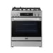 ROBAM 3-Piece Appliance Package - 30-Inch 5 Cu. Ft. Oven Freestanding Gas Range, Under Cabinet/Wall Mounted Range Hood and Dishwasher in Stainless Steel - AP3-7GG10-A671