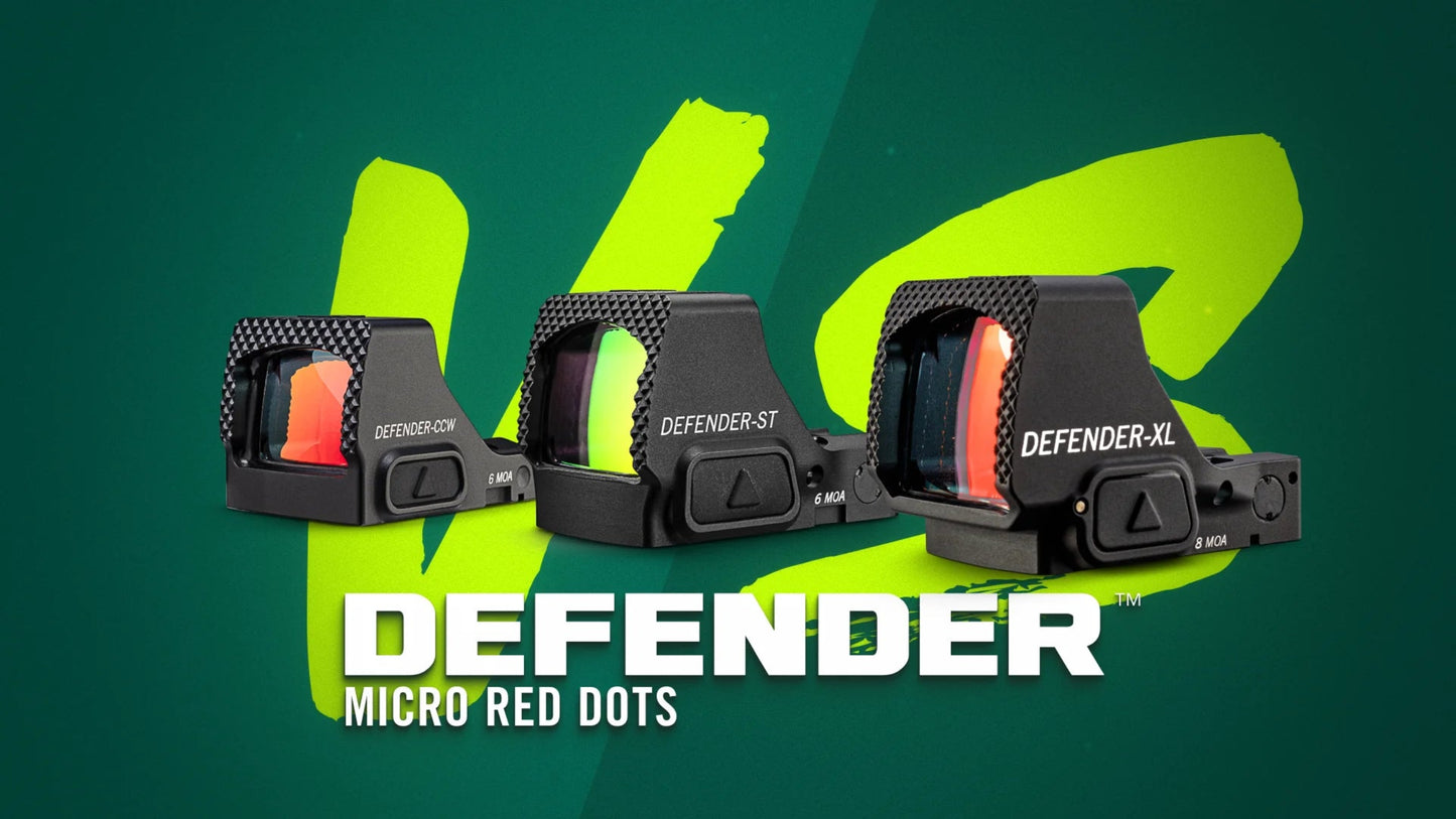 Vortex Optics Defender-XL Micro Waterproof 8 MOA Red Dot Sight - (DFXL-MRD8)