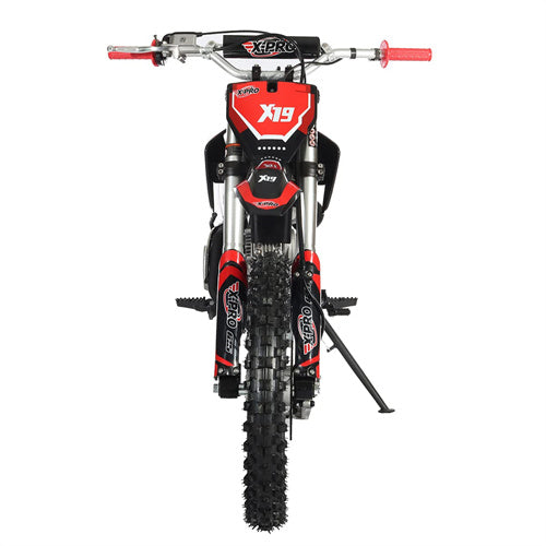 X-PRO X19 125cc Dirt Bike with 4-Speed Semi-Automatic Transmission, Kick Start, Big 17"/14" Tires! Zongshen Brand Engine - DB-K020-Black