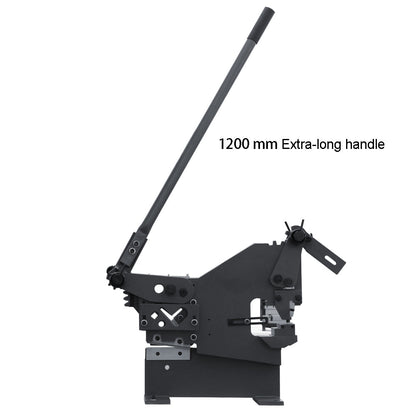 KAKA INDUSTRIAL Manual Punch and Shear Machine, 0.31 inch Punching Capacity and Multi-Shape Shear, PBS-9 for Metal Plates, Round/Flat/Angle Steel Fabrication