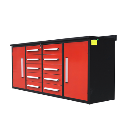 Chery Industrial [AS-IS] 7ft Storage Cabinets with Workbench (10 Drawers & 2 Cabinets) - D_WW000197