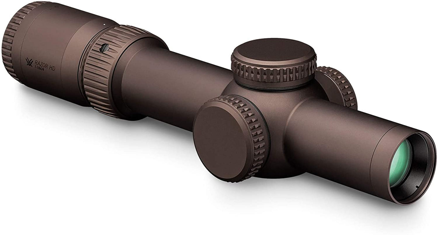 Vortex Optics Razor HD Gen III 1-10x24 FFP EBR-9 34mm Tube Riflescope with Mount and Hat Bundle Bundle - RZR-11002_Hat-CD
