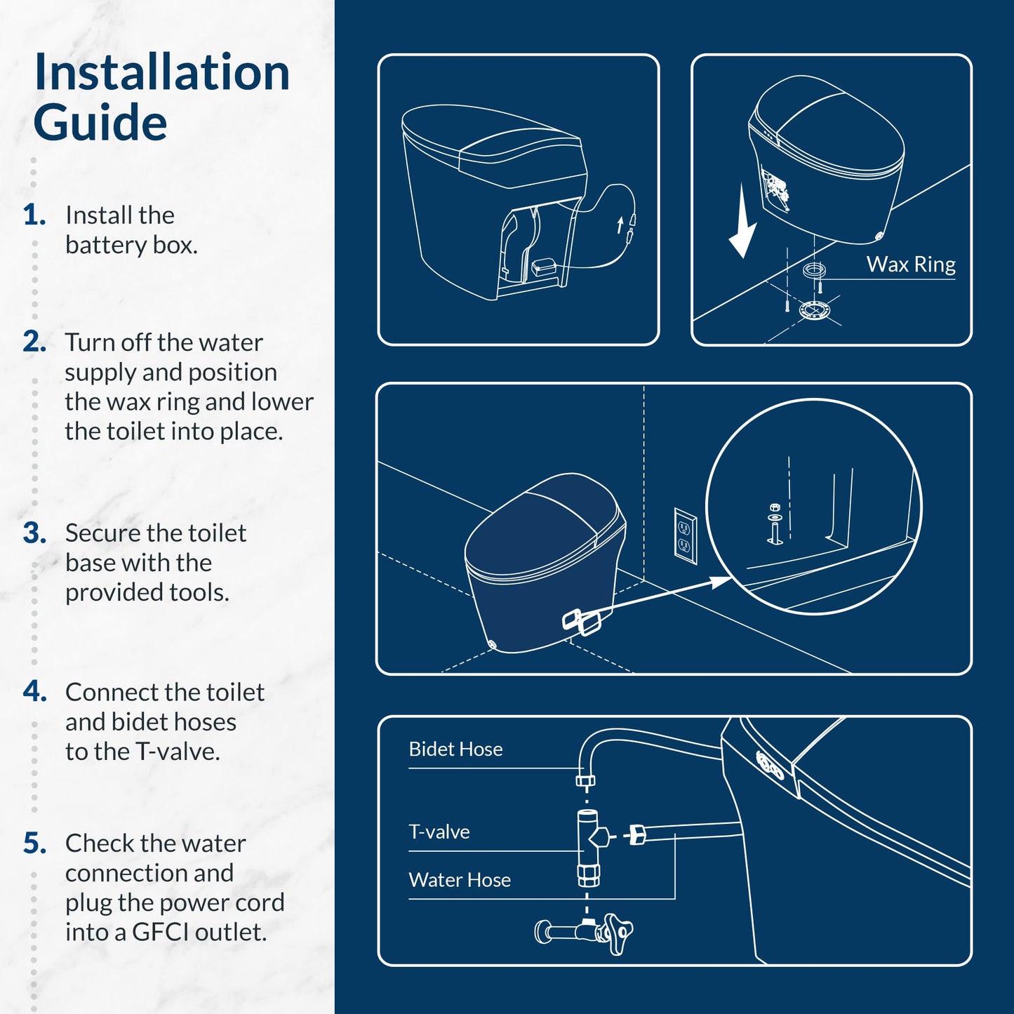 Bio Bidet Discovery DLX Smart Bidet Toilet - 7ZDISCDLX 000