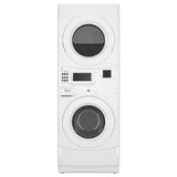 WHIRLPOOL CGT9100GQ Commercial Gas Stack Washer/Dryer, Card Reader-Ready White - CGT9100GQ-KT