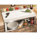 Alfresco 30- Inch Pizza Prep & Garnish Rail W/ Food Pans - Aps-30ppc