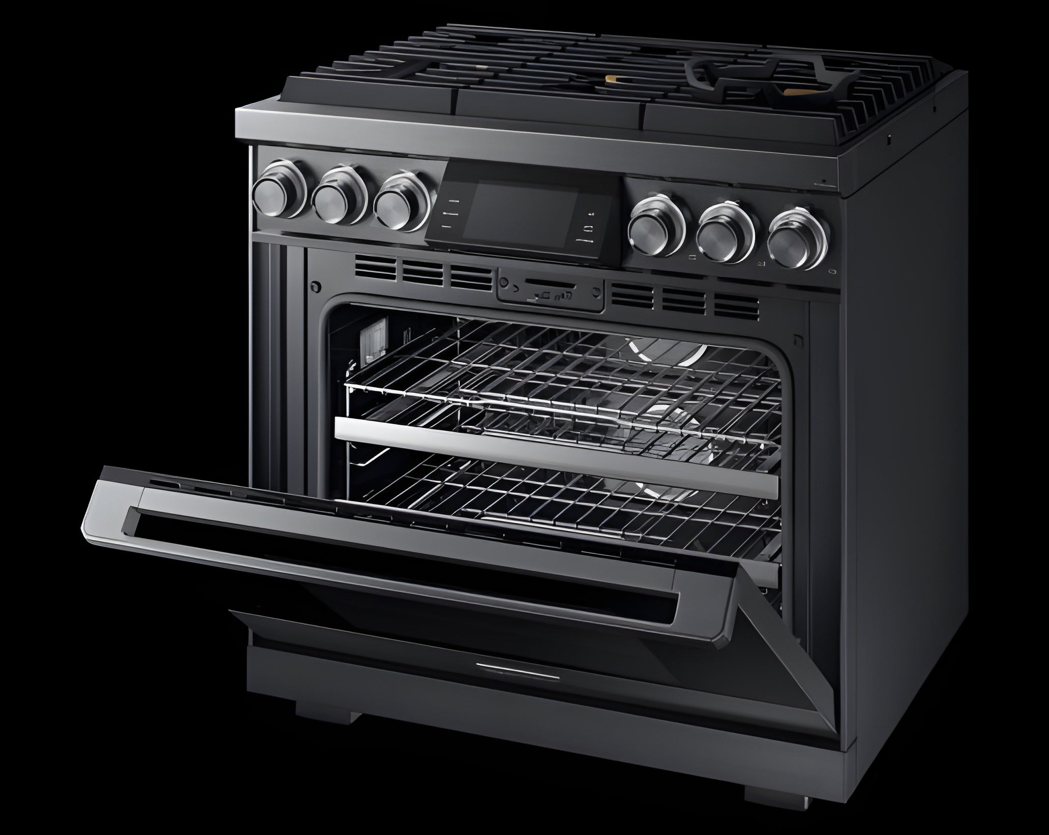 DACOR 36" Pro Gas Range, Graphite Stainless Steel, Natural Gas - DOP36M96GLM-KT