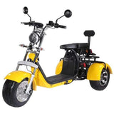 SoverSky T7.2 60V 2000W Fat Tire Electric Trike Scooter - SOV-T72-20AH-BLACK