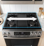 GE APPLIANCES GGF600AVWW GE(R) 30" Free-Standing Gas Convection Range with No Preheat Air Fry and EasyWash(TM) Oven Tray - GGF600AVWW-KT