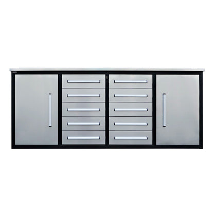 Chery Industrial 7ft Heavy Duty Workbench with 10 Drawers & 2 Cabinets - WW000197