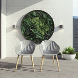 Midtown Concept Klarion Teak Table & 8 Nassau Armchair Grey - KLARION_8CANNESGRLOT