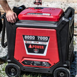 A-iPower SUA8000IE 7000W/8000W Electric Start Gas Inverter Generator New