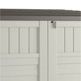 Suncast 53 x 31.5 x 45.5" Resin Storage Shed w/ Reinforced Floor, Ivory (2 Pack) - 111743