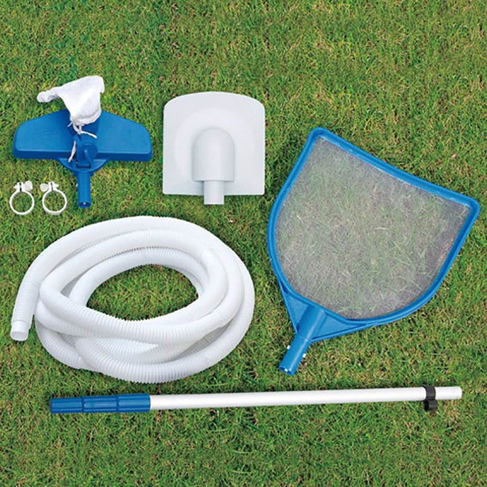 Summer Waves Elite 16' Metal Frame Above Ground Pool Set + Pump + 12 Cartridges - 80810