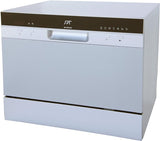 SPT Countertop Dishwasher with Delay Start & LED – Silver SD-2224DSB
