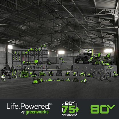 Greenworks 80V 21" Brushless 3-in-1 Push Lawn Mower w/ 4.0Ah Battery & Charger - 2501202