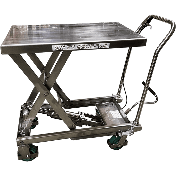 Pake Handling Tools Stainless Scissor Lift Table 550lb Capacity 32.5" x 19.75" Platform New - PAKLT03