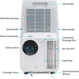 Ivation Smart 8,000 - 13,000 BTU Portable Air Conditioner with Window Exhaust - IVAPACWIFI8K