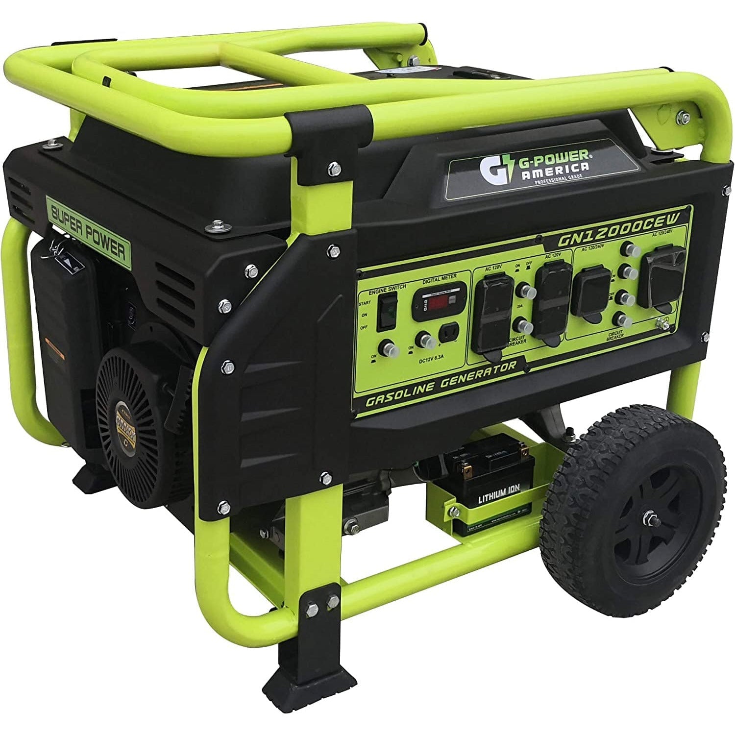 Green-Power America 12000/9500-Watt Gas Powered Portable Generator - GN12000CEW