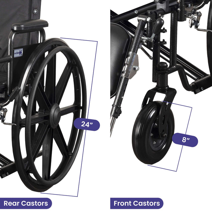 Medacure Ultra Wide Bariatric Wheelchair - 700 lb. Weight Capacity