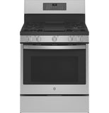 GE APPLIANCES PGB935YPFS GE Profile(TM) Smart 30" Free-Standing Self Clean Gas Fingerprint Resistant Range with No Preheat Air Fry - PGB935YPFS