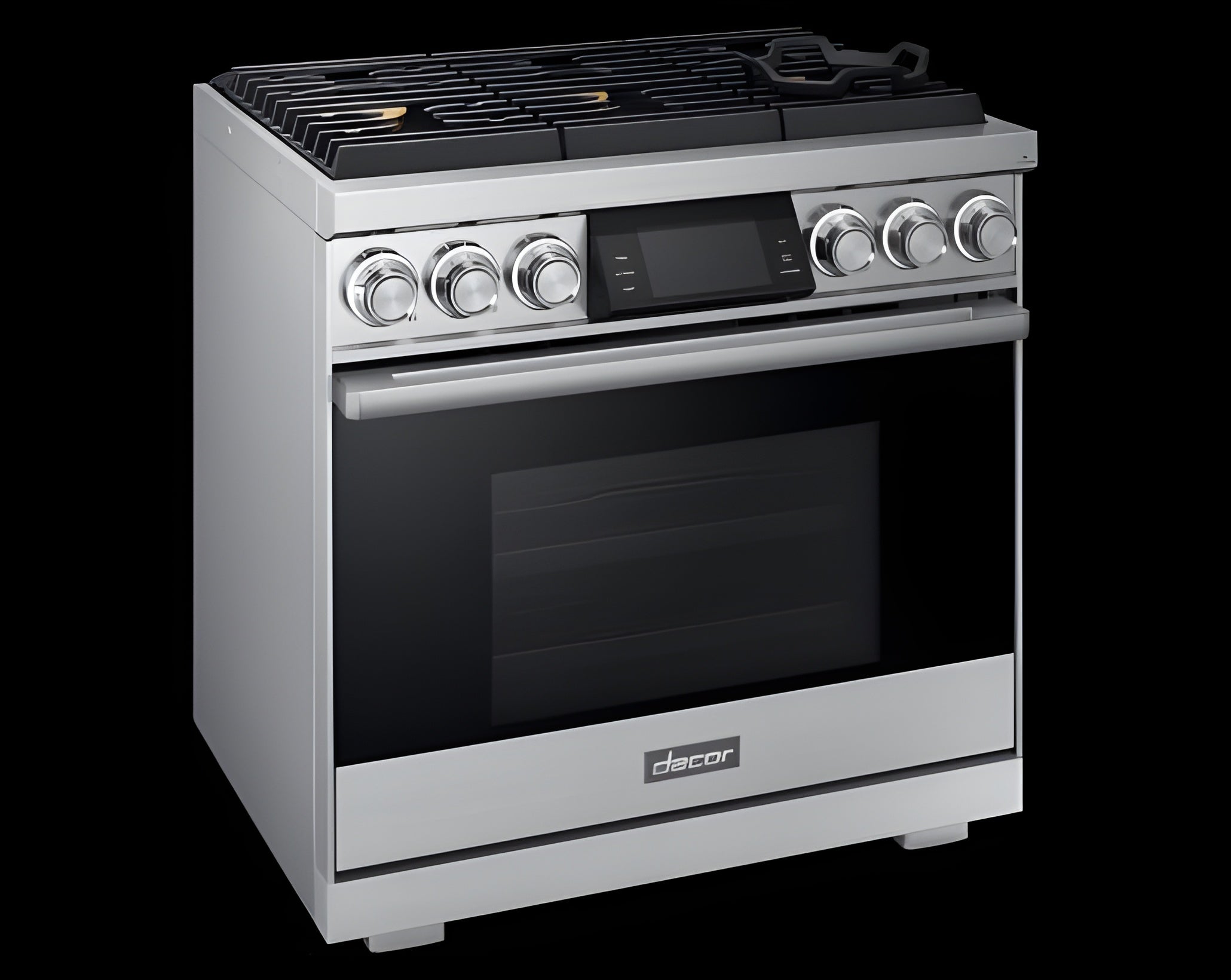 DACOR 36" Pro Gas Range, Silver Stainless Steel, Natural Gas - DOP36M96GLS-KT