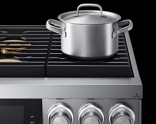 DACOR 36" Pro Gas Range, Silver Stainless Steel, Natural Gas - DOP36M96GLS-KT