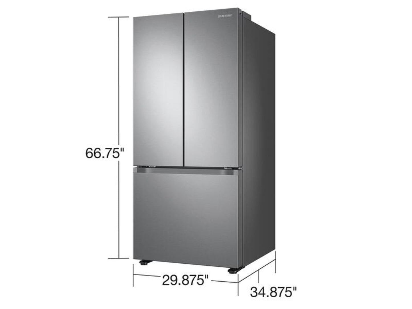 SAMSUNG REFRIGERATION   FRENCH DOOR   3DR - RF22A4221SR-KT