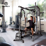 Marcy Deluxe Diamond Elite Smith Cage Home Workout Total Body Gym Machine System - 65793