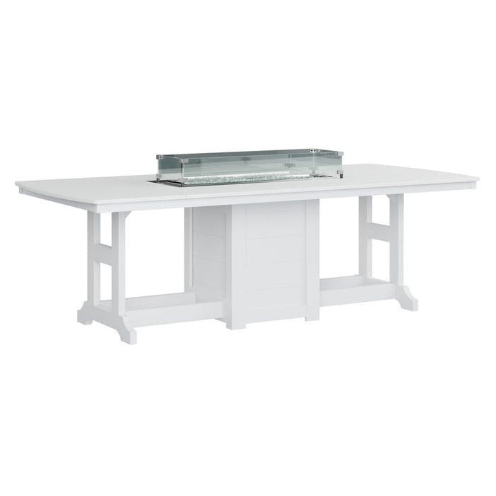 Berlin Gardens Garden Classic 44" x 96" Rectangular Fire Table - Dining Height- GCFT4496DBK